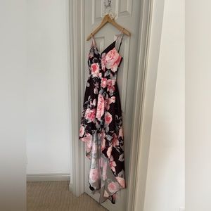 B Darlin High Low Floral Printed Dress
